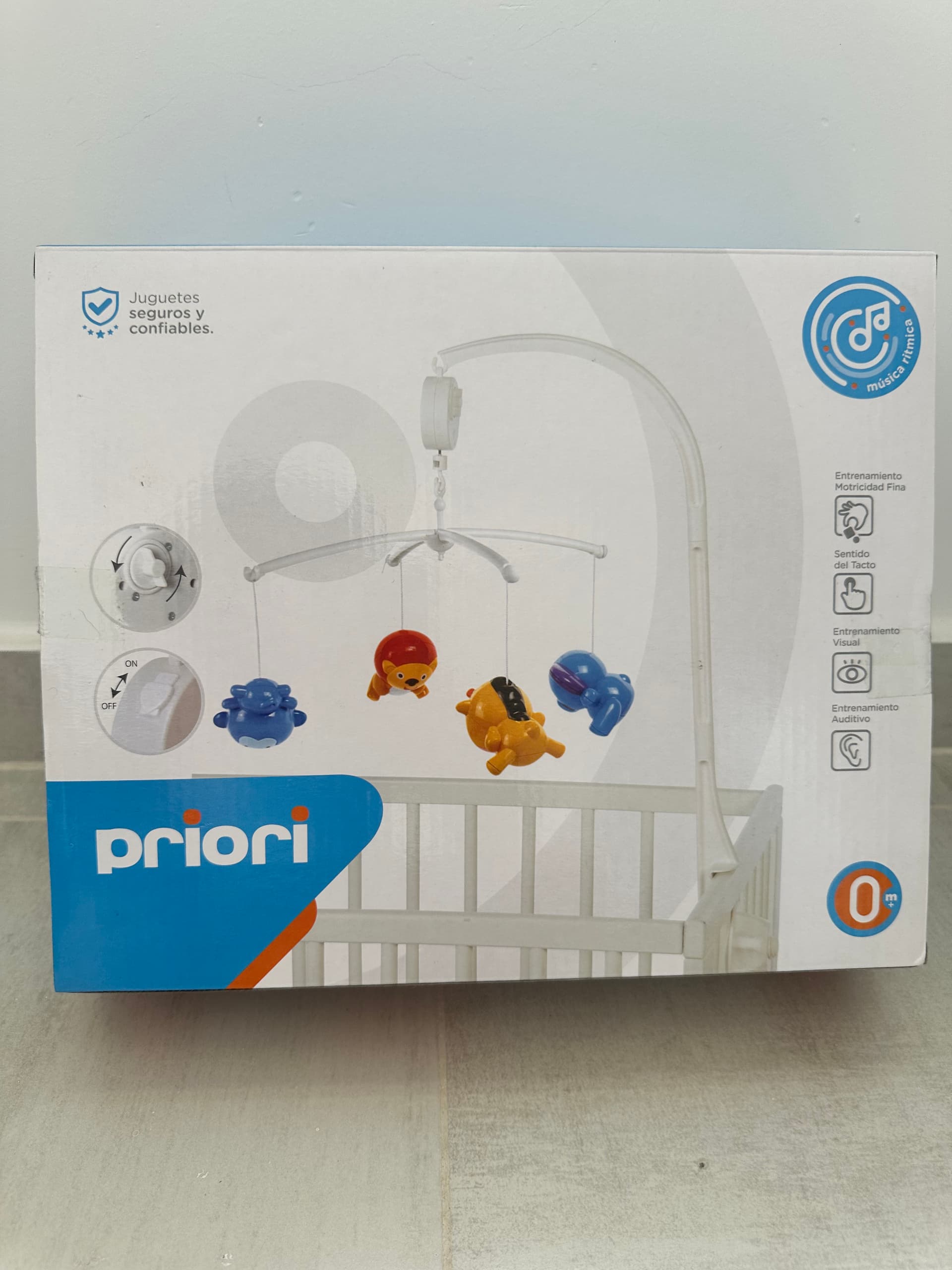 Móvil Musical Para Cuna Bebé Priori Con Animales